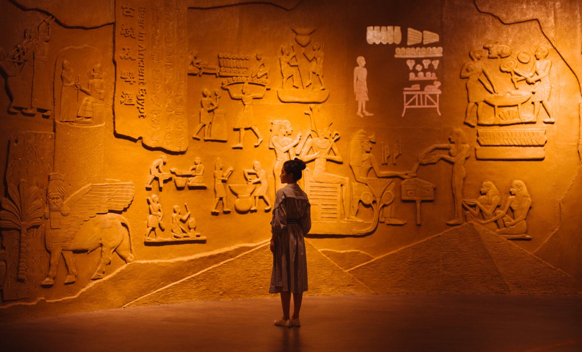 Ancient forms of encryption inside a pyramid
