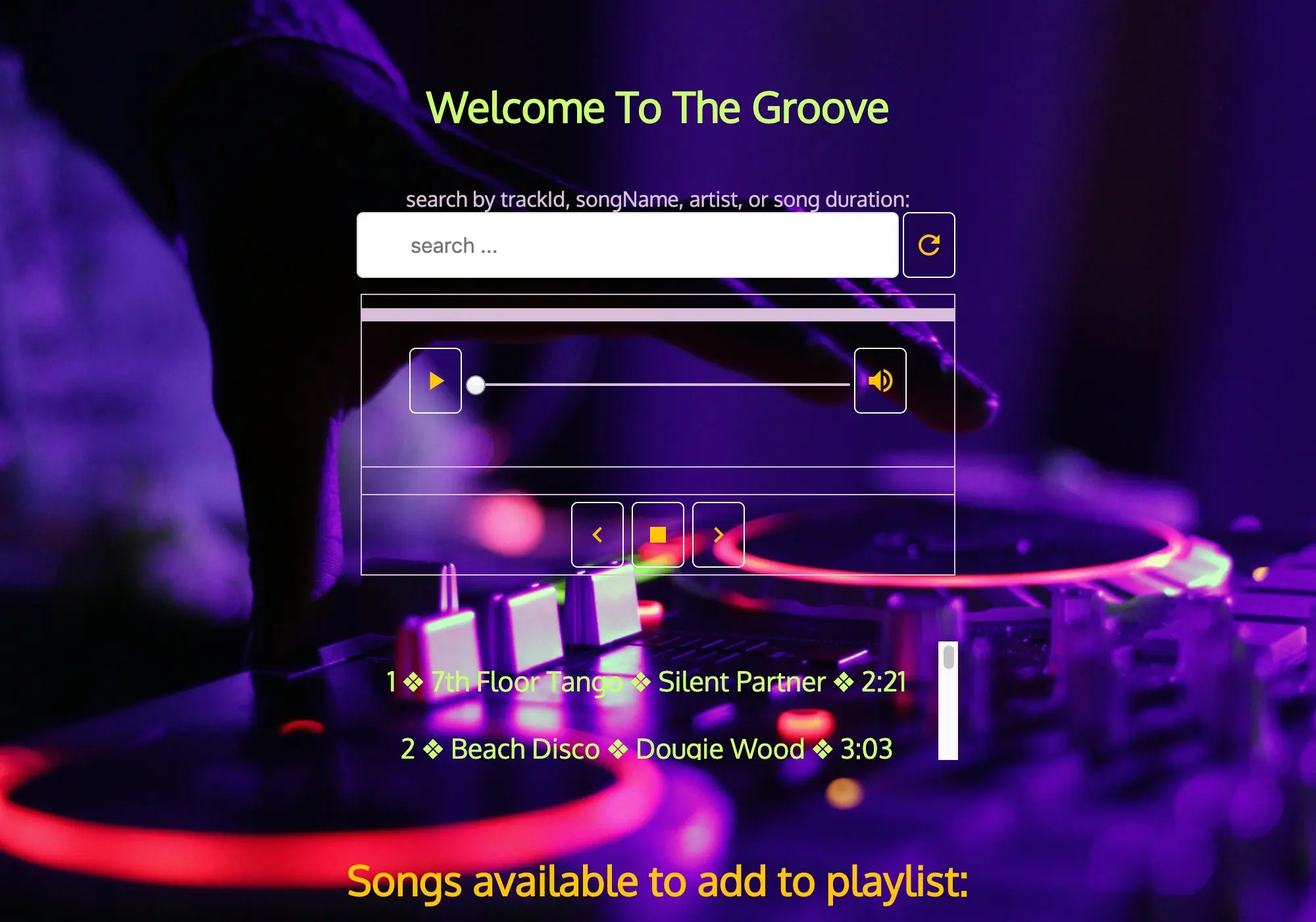 Welcome to the Groove