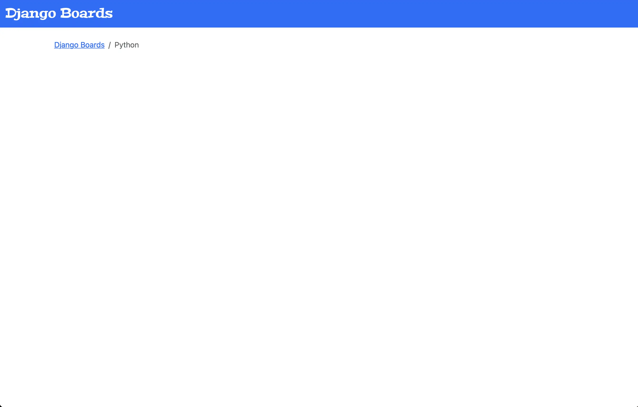 The updated topics.html page