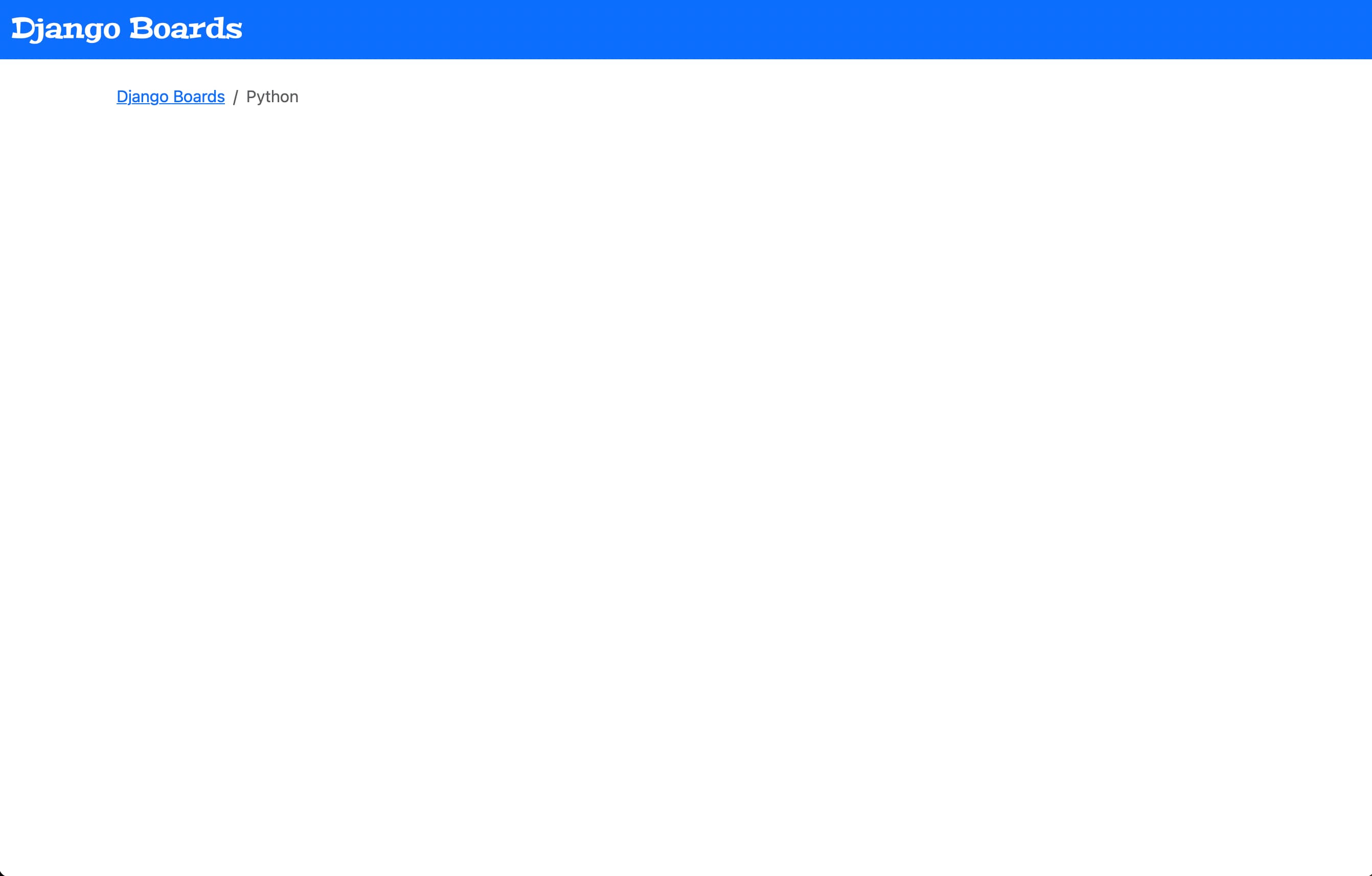 The updated topics.html page