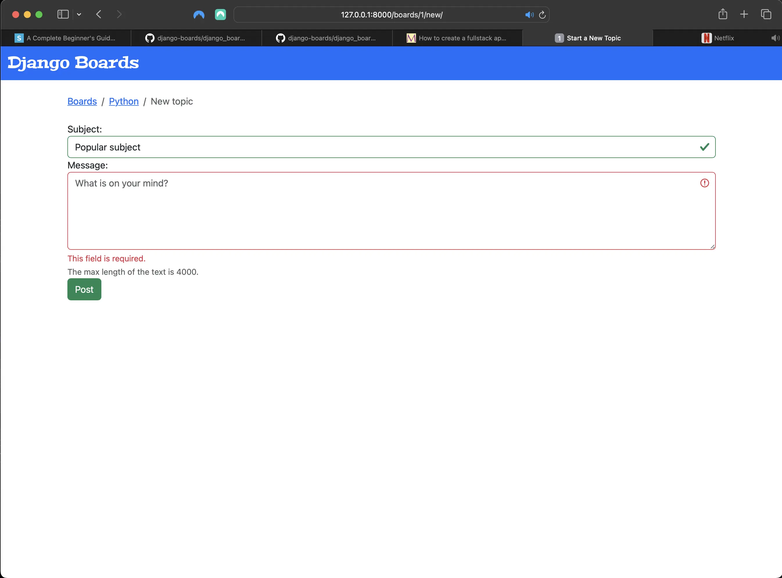 new_topic.html including form.html