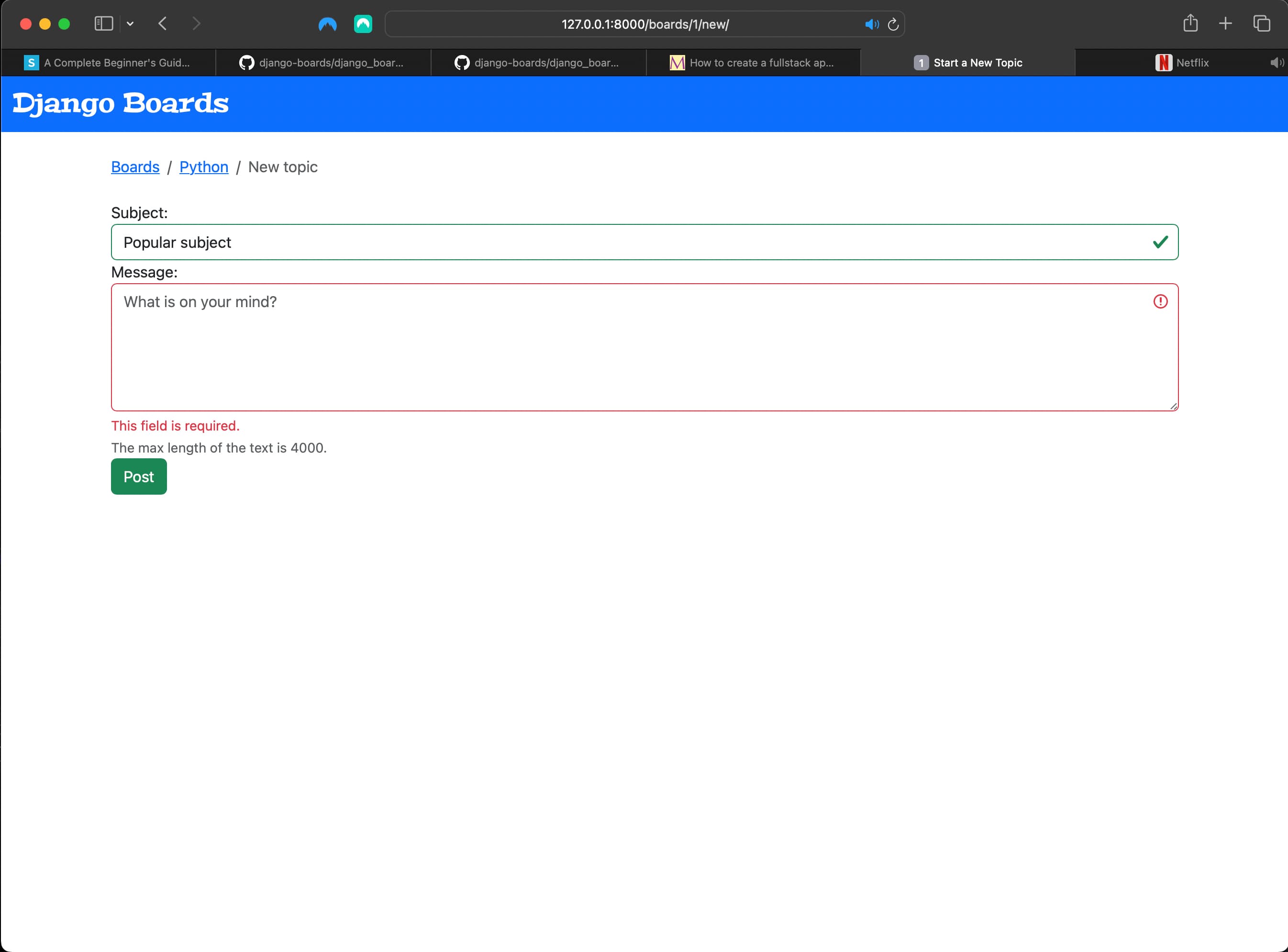 new_topic.html including form.html
