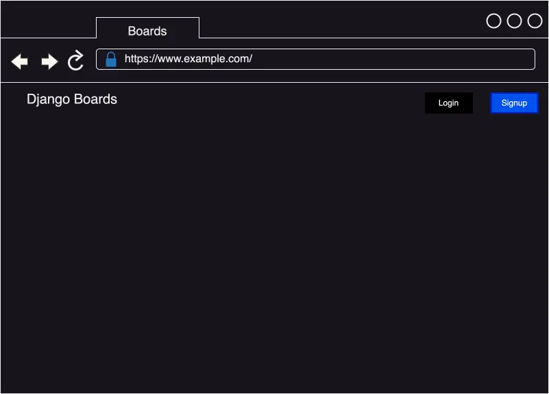 index/homepage view for non-authenticated users