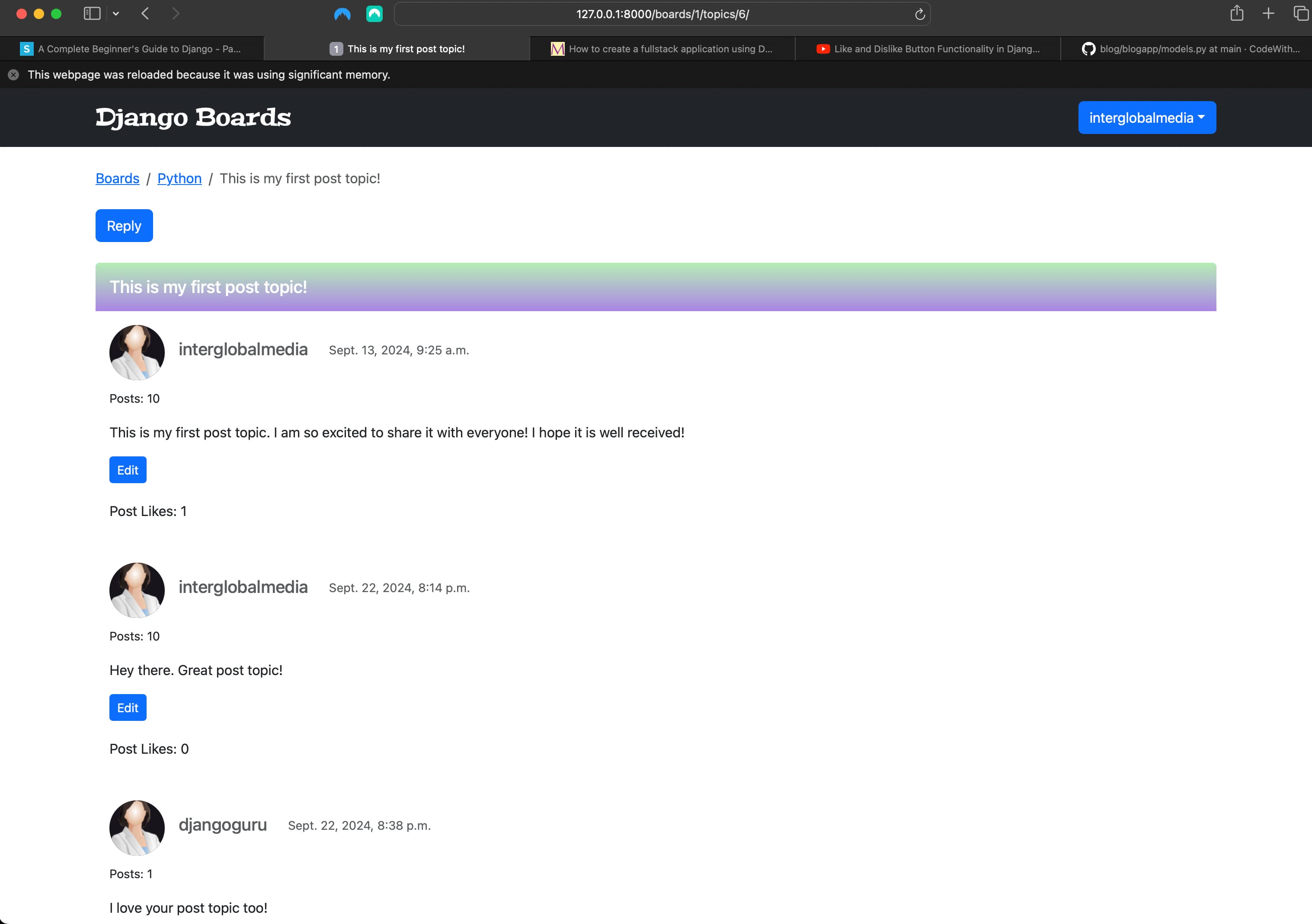 topic_posts view design revamp
