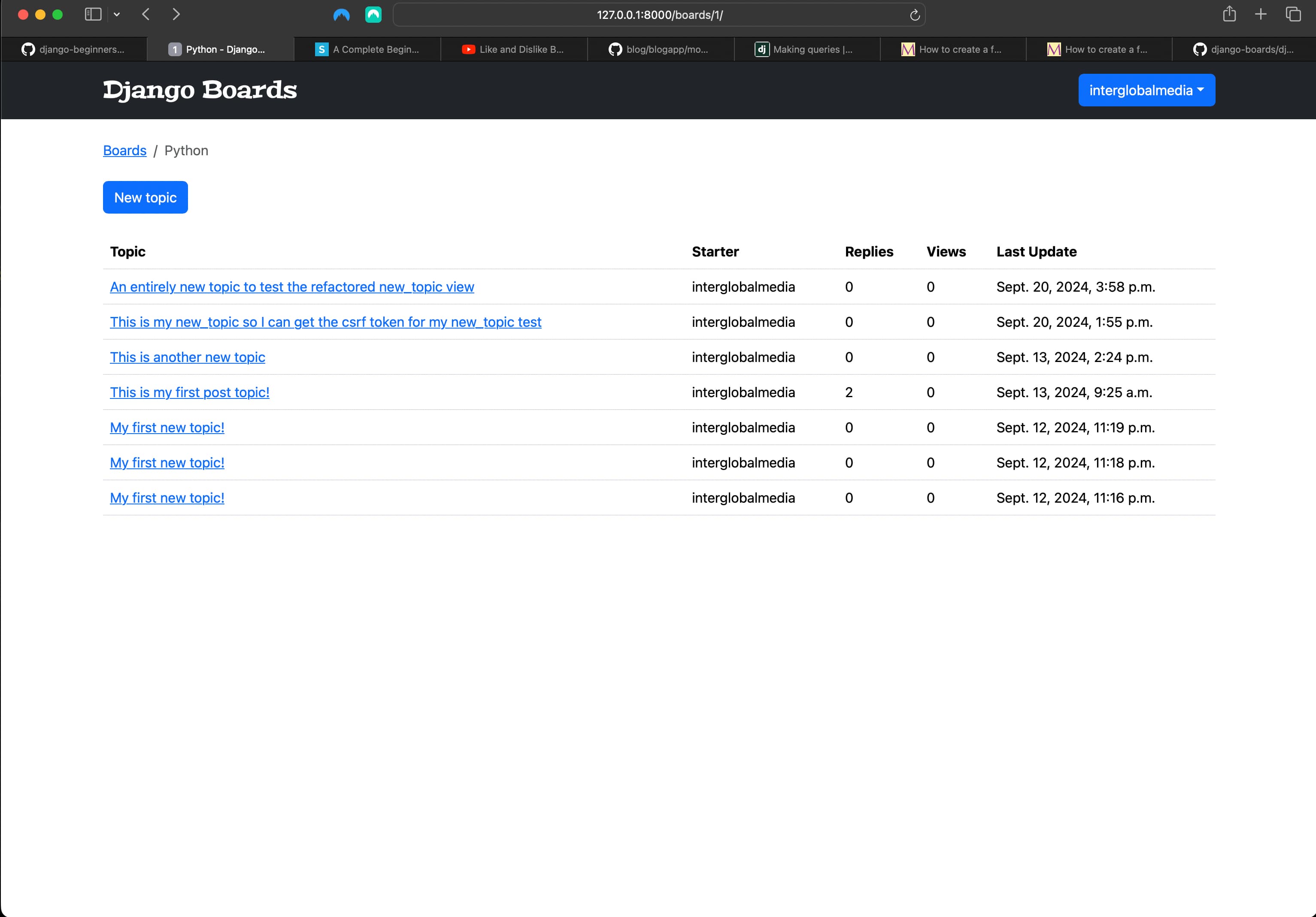 Including topic replies in topics view