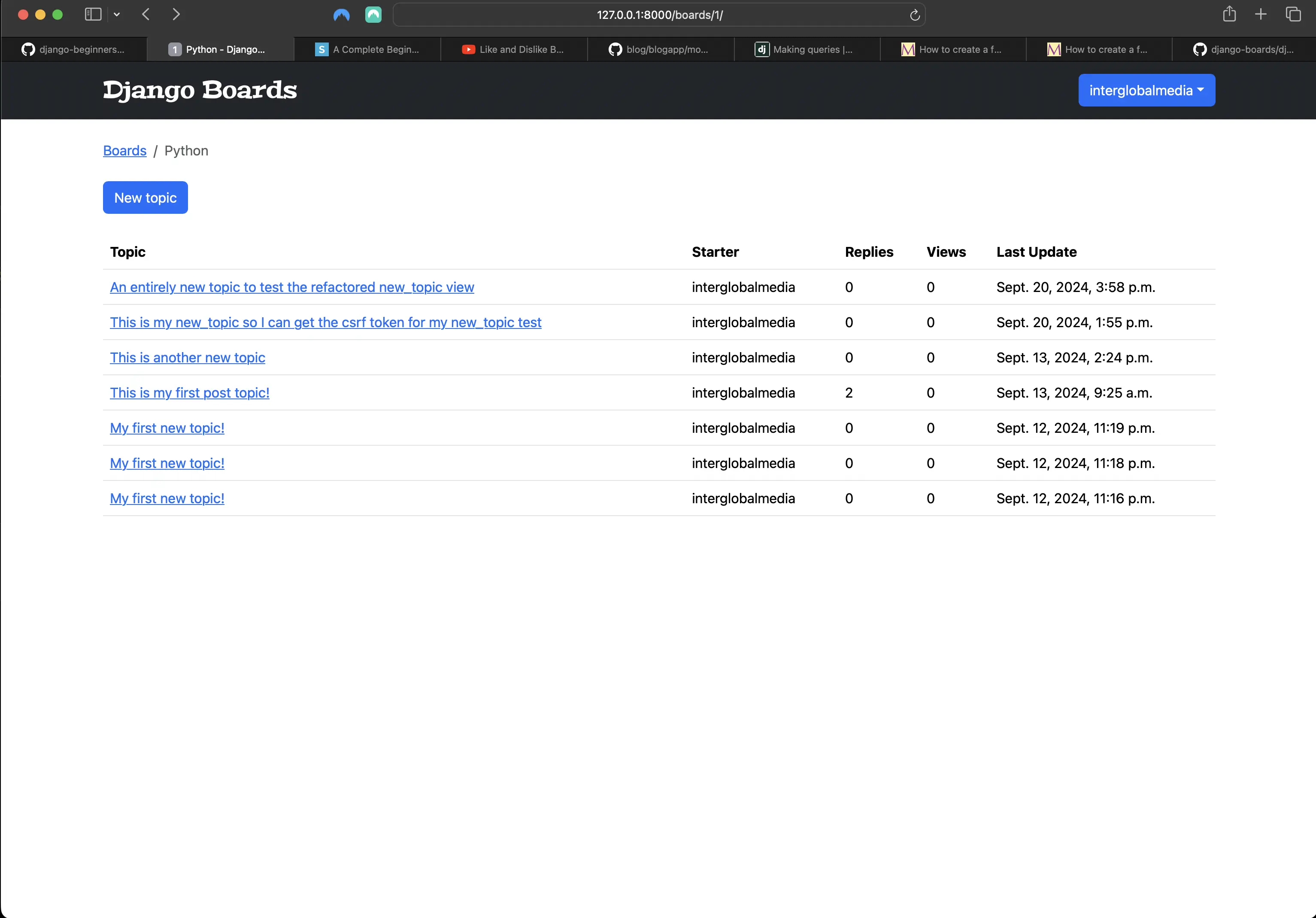 Including topic replies in topics view