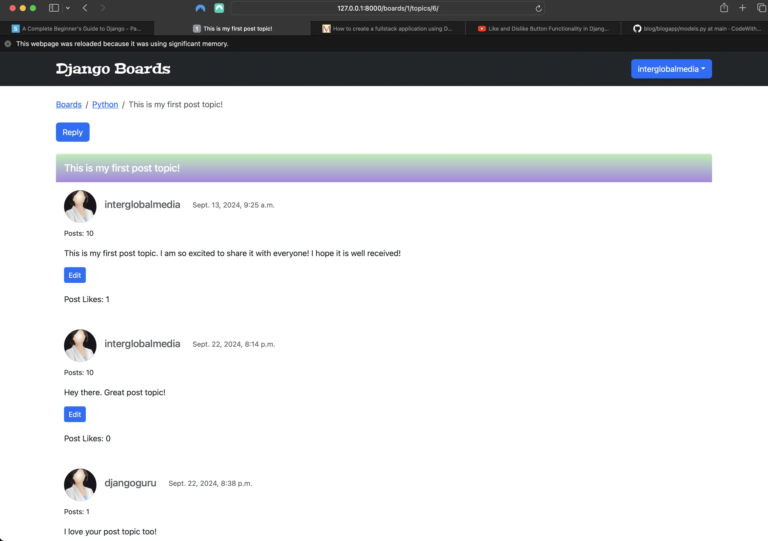 topic_posts view design revamp