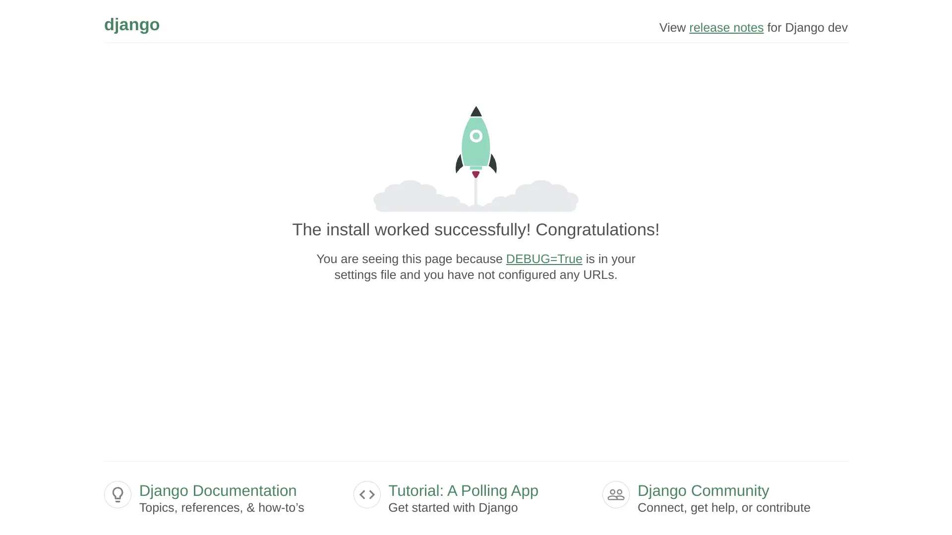 Running the Django development server