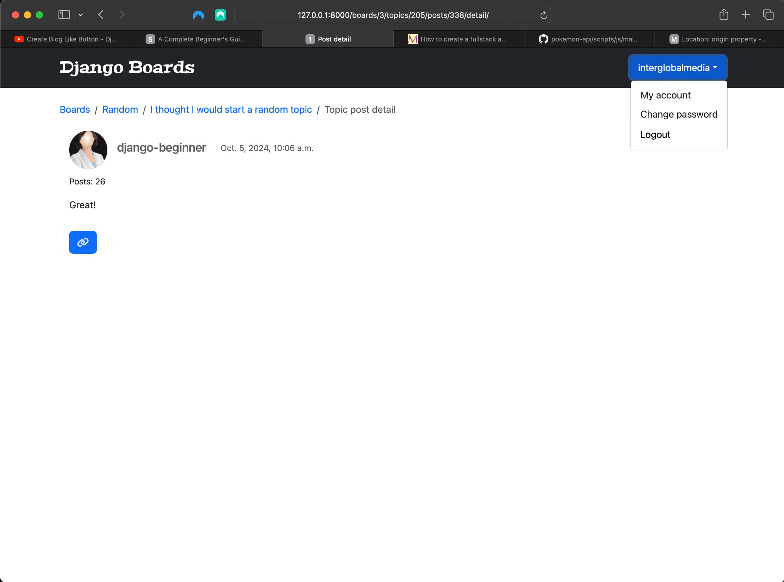 Refactored Logout button styling