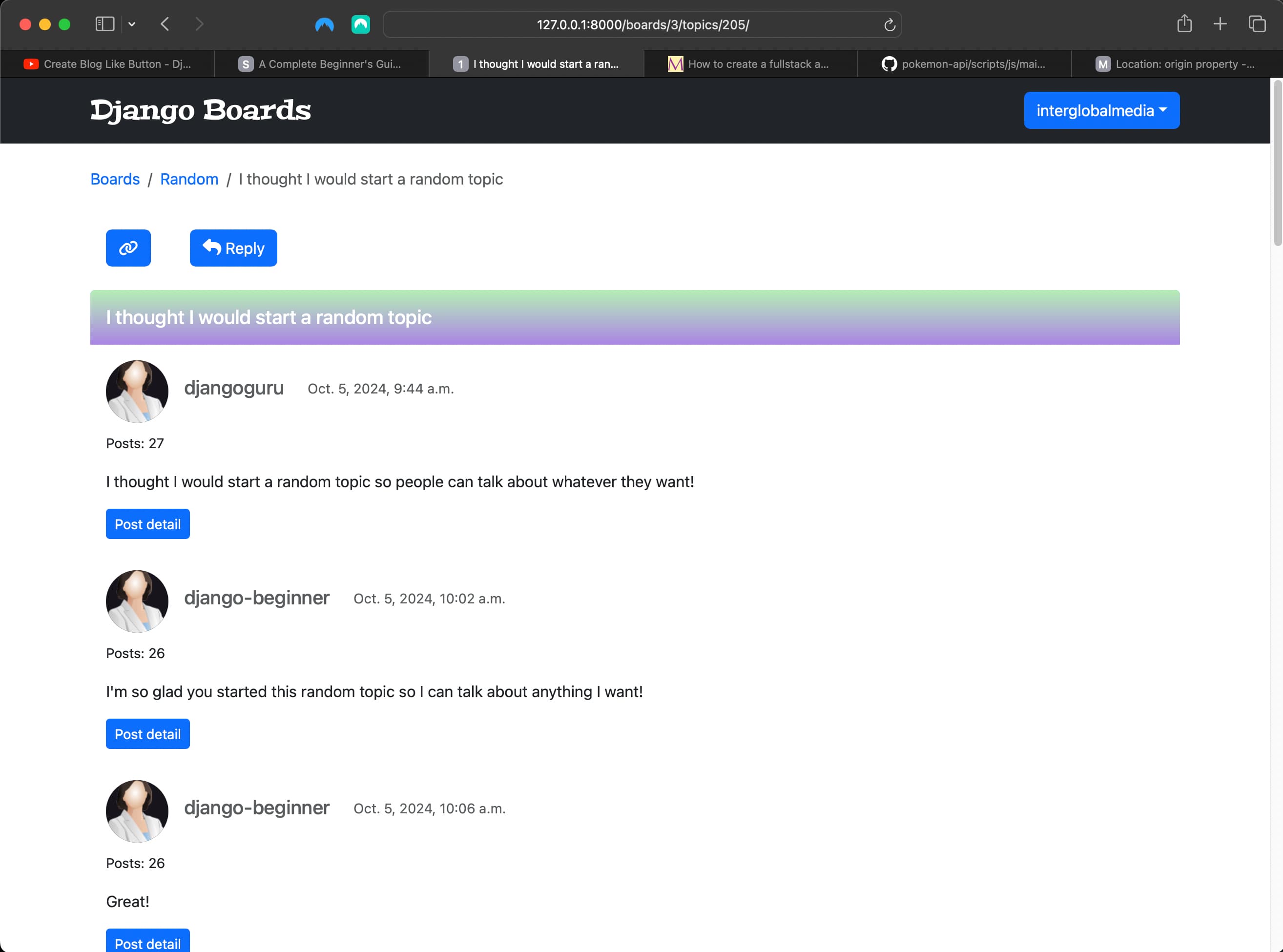 Refactored copy link and reply buttons styling