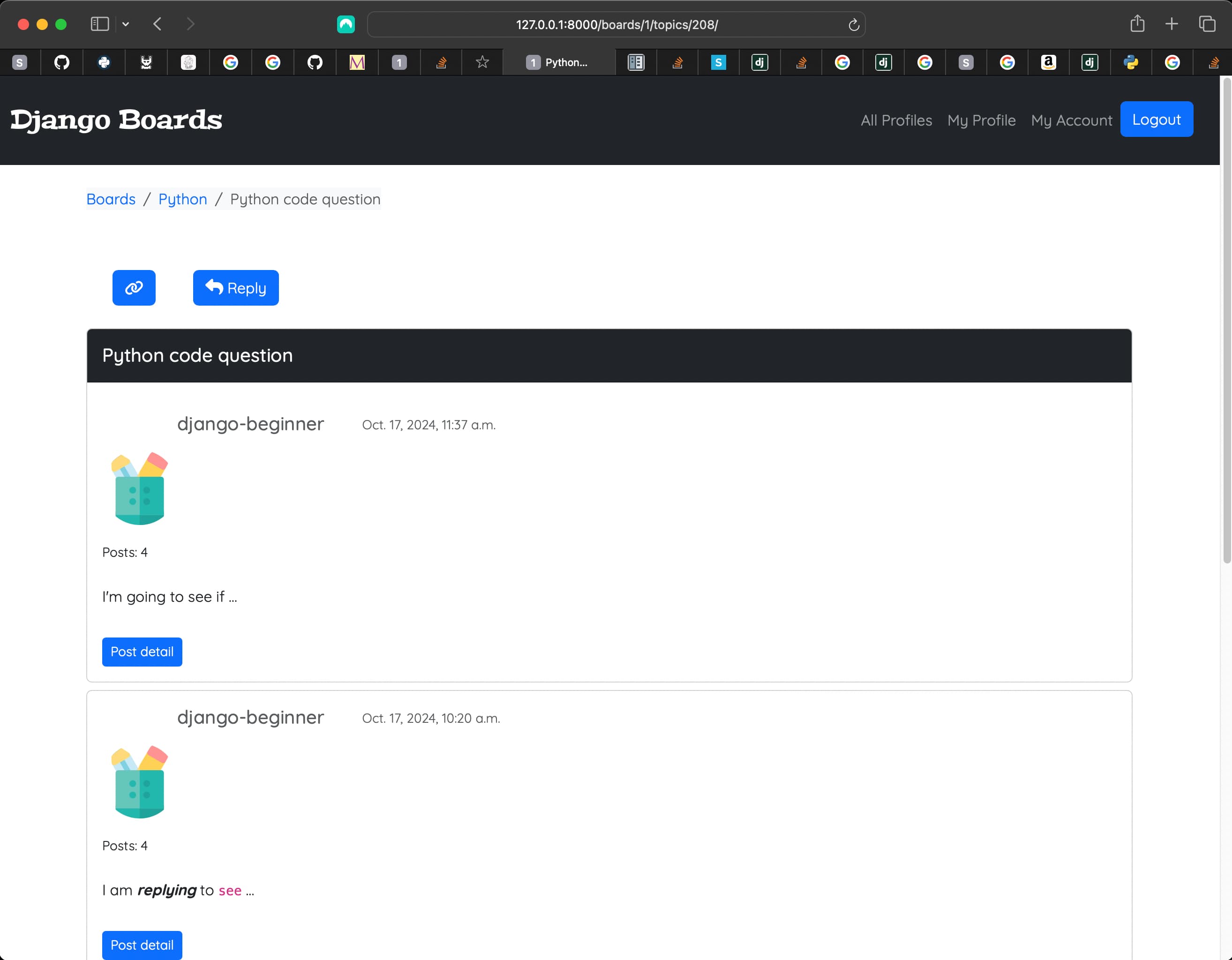 Default topic posts avatar