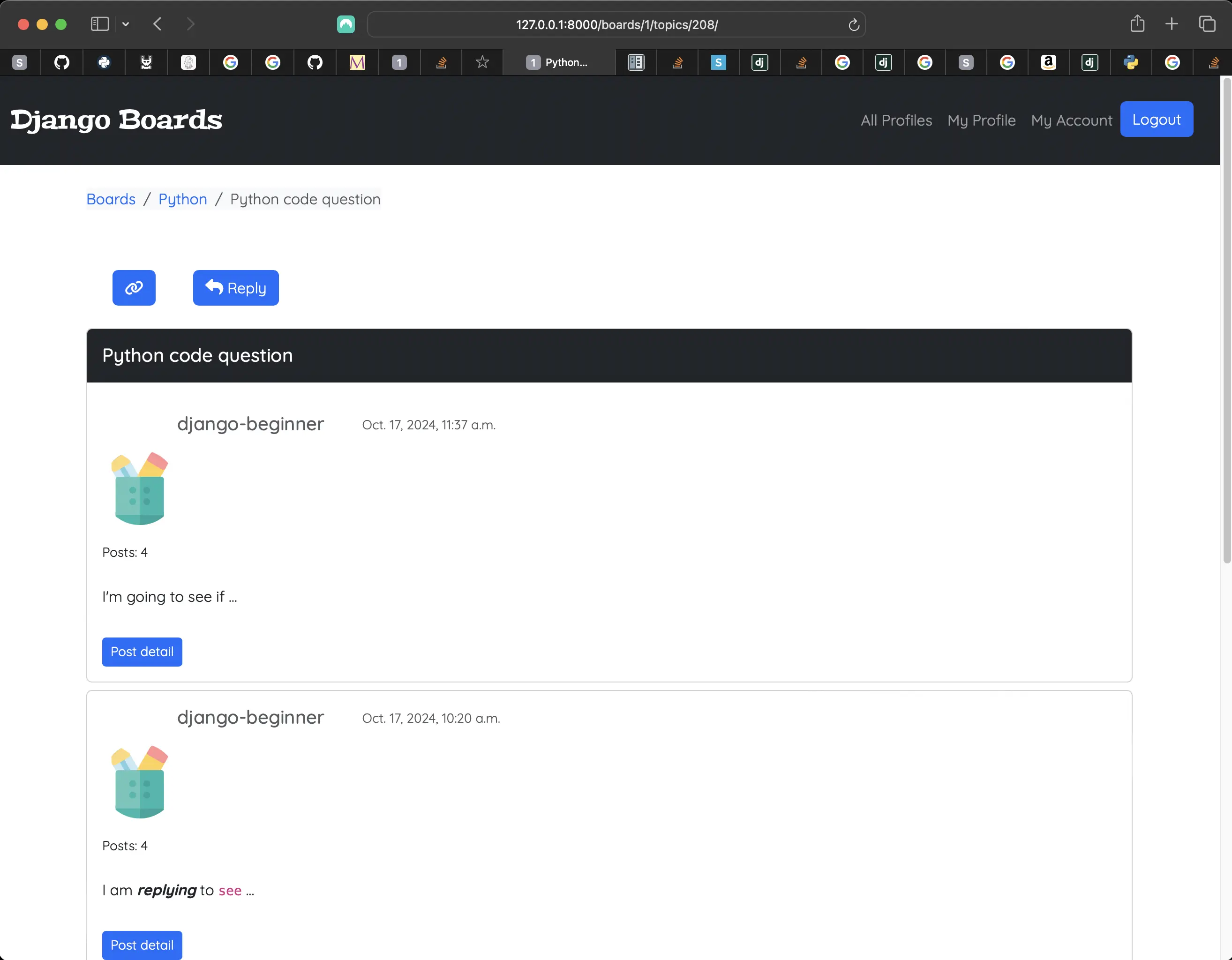 Default topic posts avatar