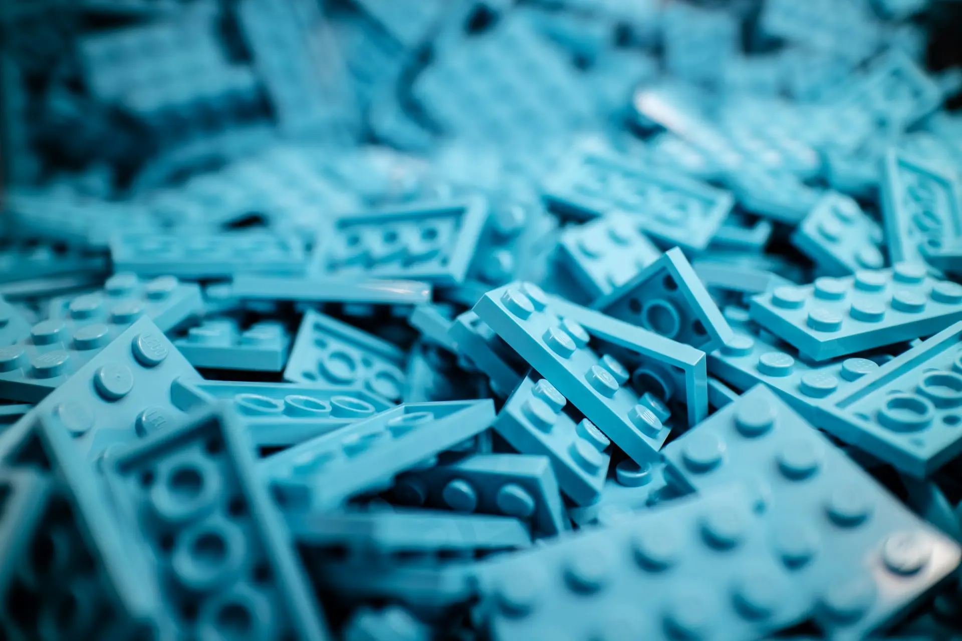Blue lego blocks
