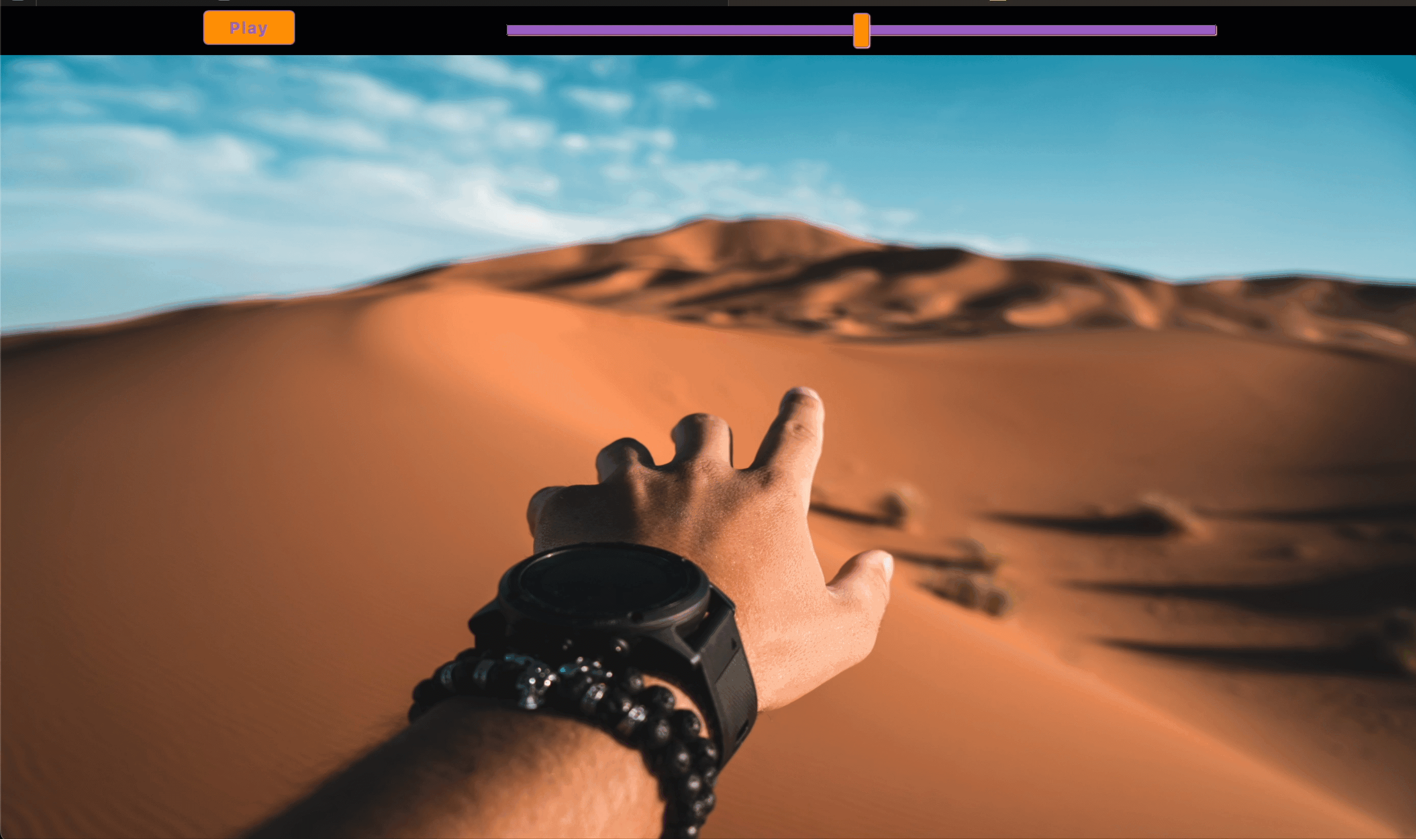 Audio Visual Slider