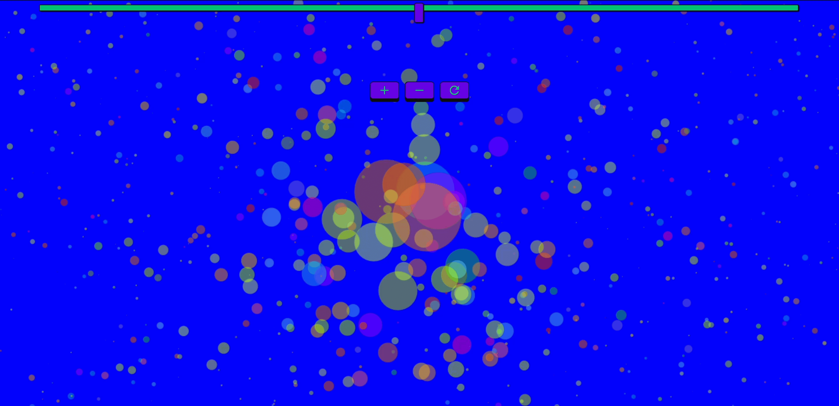 Dragging Bubbles App